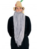 25-inch Long Beard & Mustache Set, halloween costume (25-inch Long Beard & Mustache Set)