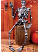 5 FT Metallic Skeleton, halloween costume (5 FT Metallic Skeleton)