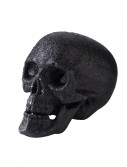 5" Small Black Glitter Skull, halloween costume (5" Small Black Glitter Skull)