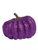 8" Round Purple Glitter Pumpkin, halloween costume (8" Round Purple Glitter Pumpkin)