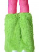 Adult Green Furry Boot Covers, halloween costume (Adult Green Furry Boot Covers)