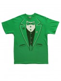 Adult Green Tuxedo T-Shirt, halloween costume (Adult Green Tuxedo T-Shirt)