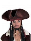 Adult Jack Sparrow Hat, halloween costume (Adult Jack Sparrow Hat)