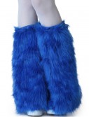 Adult Royal Blue Furry Boot Covers, halloween costume (Adult Royal Blue Furry Boot Covers)