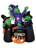 Animated Airblown Three Witches and Cauldron, halloween costume (Animated Airblown Three Witches and Cauldron)