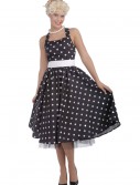 Black and White 50's Polka Dot Dress, halloween costume (Black and White 50's Polka Dot Dress)