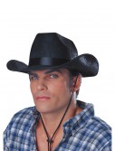 Black Cowboy Rancher Hat, halloween costume (Black Cowboy Rancher Hat)