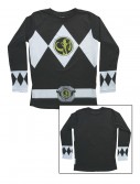 Black Power Rangers Long Sleeve Costume Shirt, halloween costume (Black Power Rangers Long Sleeve Costume Shirt)