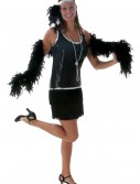 Black Sequin & Fringe Plus Size Flapper, halloween costume (Black Sequin & Fringe Plus Size Flapper)