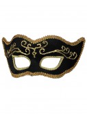 Black Velvet Mardi Gras Mask, halloween costume (Black Velvet Mardi Gras Mask)