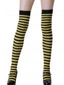 Black / Yellow Striped Stockings, halloween costume (Black / Yellow Striped Stockings)