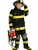 Boys Black Fireman Costume, halloween costume (Boys Black Fireman Costume)