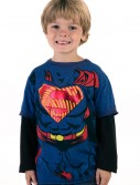 Boys Superman Longsleeve Costume T-Shirt, halloween costume (Boys Superman Longsleeve Costume T-Shirt)