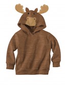 Brown Moose Face Hoodie, halloween costume (Brown Moose Face Hoodie)