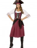 Burgundy Pirate Wench Costume, halloween costume (Burgundy Pirate Wench Costume)