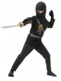 Child Black Ninja Master Costume, halloween costume (Child Black Ninja Master Costume)