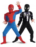 Child Reversible Muscle Chest Spiderman Costume, halloween costume (Child Reversible Muscle Chest Spiderman Costume)