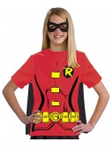 Child Robin T-Shirt Costume, halloween costume (Child Robin T-Shirt Costume)