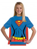 Child Supergirl T-Shirt Costume, halloween costume (Child Supergirl T-Shirt Costume)