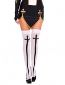 Gothic Cross Thigh High Stockings, halloween costume (Gothic Cross Thigh High Stockings)
