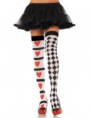 Harlequin and Heart Thigh Highs, halloween costume (Harlequin and Heart Thigh Highs)