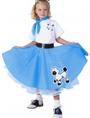 Kids Deluxe Blue Poodle Skirt Costume, halloween costume (Kids Deluxe Blue Poodle Skirt Costume)