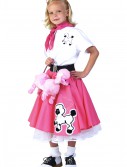 Kids Deluxe Pink Poodle Skirt Costume, halloween costume (Kids Deluxe Pink Poodle Skirt Costume)
