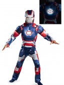 Kids Iron Patriot Muscle Light Up Costume, halloween costume (Kids Iron Patriot Muscle Light Up Costume)