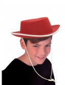 Kids Red Cowboy Hat, halloween costume (Kids Red Cowboy Hat)