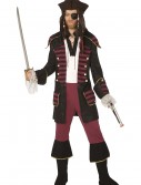 Mens Burgundy Pirate Costume, halloween costume (Mens Burgundy Pirate Costume)