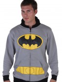 Mens Gray Batman Suit Hoodie, halloween costume (Mens Gray Batman Suit Hoodie)