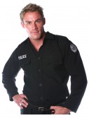 Men's Police Shirt, halloween costume (Men's Police Shirt)