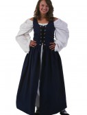Navy Irish Renaissance Dress, halloween costume (Navy Irish Renaissance Dress)
