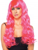 Neon Pink Long Wig, halloween costume (Neon Pink Long Wig)