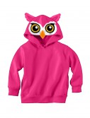 Owl Face Hooded Sweatshirt, halloween costume (Owl Face Hooded Sweatshirt)