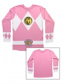Pink Power Rangers Long Sleeve Costume Shirt, halloween costume (Pink Power Rangers Long Sleeve Costume Shirt)