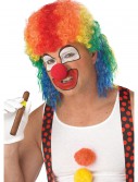 Rainbow Clown Mullet Wig, halloween costume (Rainbow Clown Mullet Wig)