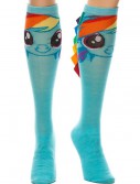 Rainbow Dash With Ribbon Mane Knee High Socks, halloween costume (Rainbow Dash With Ribbon Mane Knee High Socks)