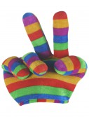 Rainbow Peace Sign Hat, halloween costume (Rainbow Peace Sign Hat)