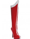 Red and White Superhero Boots, halloween costume (Red and White Superhero Boots)
