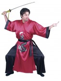 Red Samurai Adult Costume, halloween costume (Red Samurai Adult Costume)