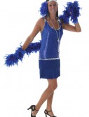 Royal Blue Sequin & Fringe Flapper Dress, halloween costume (Royal Blue Sequin & Fringe Flapper Dress)