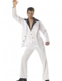 Men's White Disco Suit Costume, halloween costume (Men's White Disco Suit Costume)