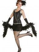 Sequin & Fringe Black Flapper Dress, halloween costume (Sequin & Fringe Black Flapper Dress)