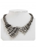 Silver Eagles Wing Necklace, halloween costume (Silver Eagles Wing Necklace)
