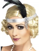 Silver Flapper Headband, halloween costume (Silver Flapper Headband)