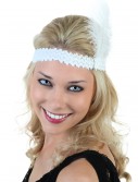 White Flapper Headband, halloween costume (White Flapper Headband)
