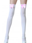 White Stockings with Pink Bows, halloween costume (White Stockings with Pink Bows)