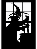 Witch Window Cling, halloween costume (Witch Window Cling)