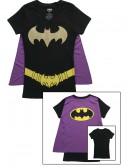 Womens Batgirl Cape T-Shirt, halloween costume (Womens Batgirl Cape T-Shirt)